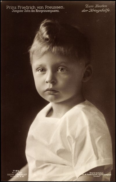 Prins Fredrik av Preussen, porträtt, Liersch 7181 av German Photographer