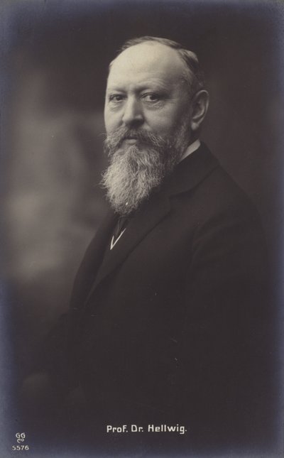 Professor doktor Hellwig (svartvitt foto) av German Photographer