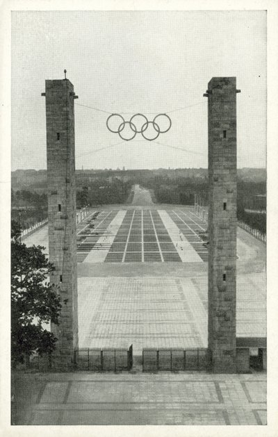 Reichssportfeld, Berlin (svartvitt foto) av German Photographer