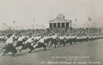 Tolfte tyska gymnastikfestivalen, Leipzig av German Photographer