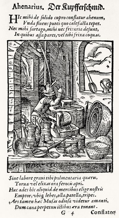 A Copper-Smith, utgiven av Hartman Schopper av German School