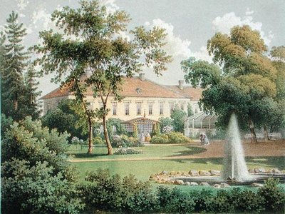 En tysk trädgård, från 
