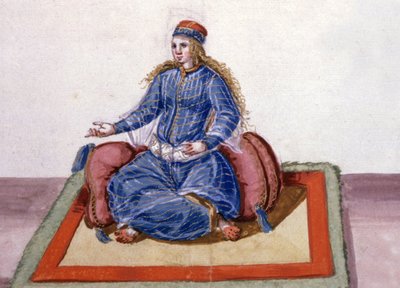 En favorit vid den osmanske sultanens hov, ca 1600 (akvarell) av German School