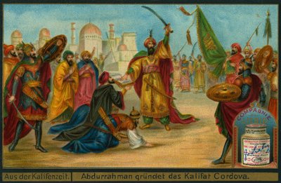 Abd-ar-Rahman III utnämner sig till kalif av Cordoba, Liebig Card av German School