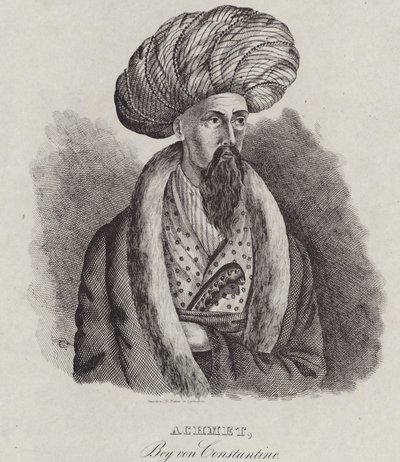 Ahmad Bey av Constantine, 1839 av German School