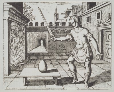 Alchemical Allegory: The Philosophers Egg, från Srutinium Chymicum av Michael Majer (1687) illustrerad i en magisk historia publicerad i slutet av 1800-talet av German School