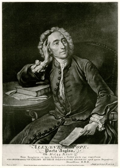 Alexander Pope av German School