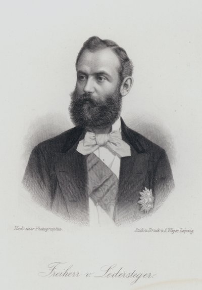 Alois Ledersteger, österrikisk författare (gravyr) av German School
