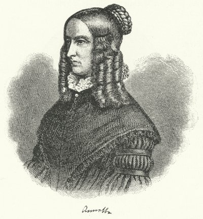 Annette von Droste-Hulshoff, tysk författare och kompositör (gravyr) av German School