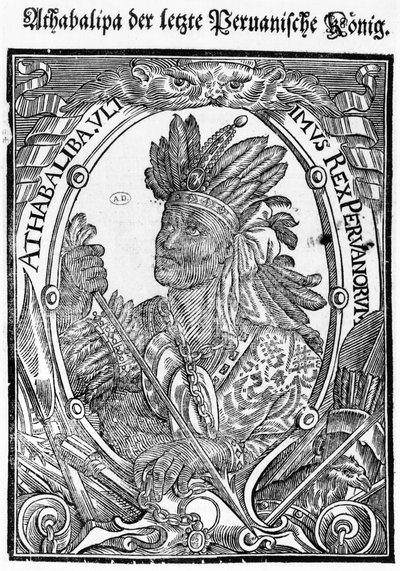 Atahualpa (ca 1502-33) av German School