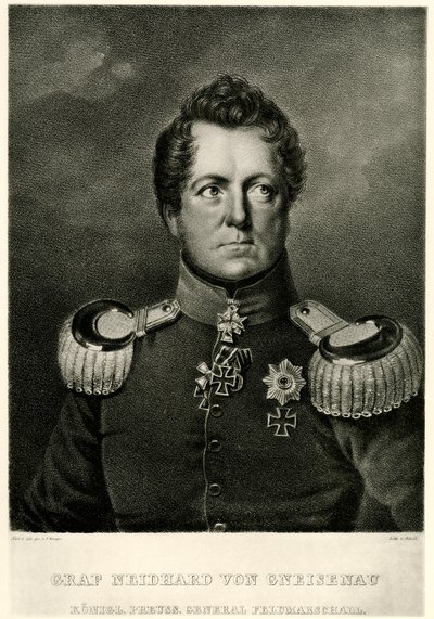 August greve Neidhard von Gneisenau av German School