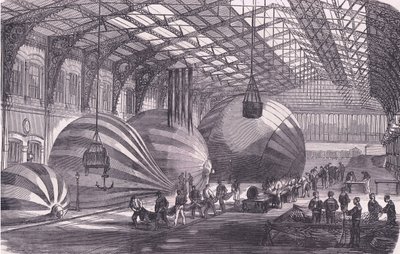 Ballongfabriken, Cassells historia om kriget mellan Frankrike och Tyskland publicerad av Cassell and Company Limited, ca 1890 (litho) av German School