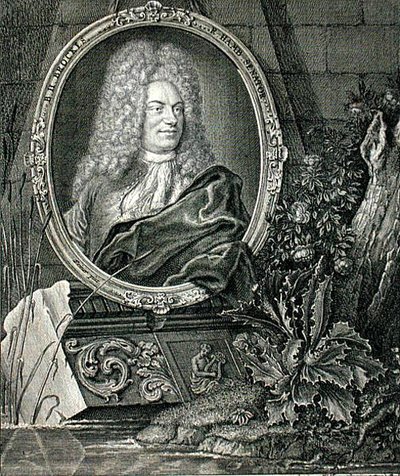 Barthold Heinrich Brockes (1680-1747) graverad av Wolffgang (gravyr) av German School