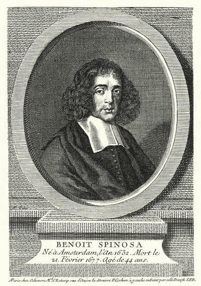 Baruch Spinoza, holländsk filosof (gravyr) av German School