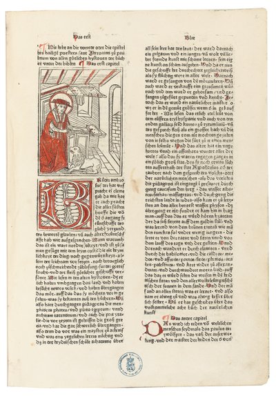 Biblie Germanica, Augsburg: Anton Sorg, 20 juni 1477 (träsnitt inbundna i svinläder över träskivor) av German School