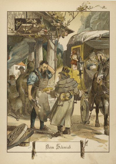 Smed (färg litho) av German School