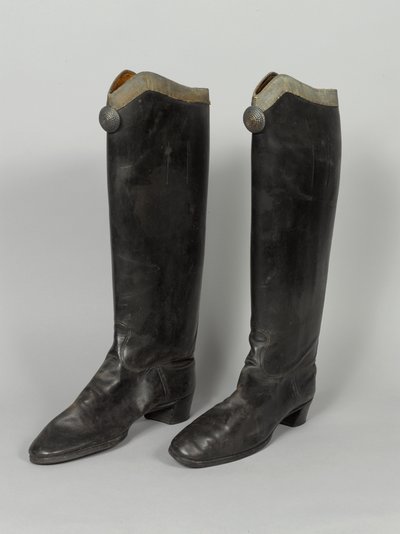 Stövlar, 3:e von Zieten Hussars, burna av HRH The Duke of Connaught, före 1914 (stövel) av German School