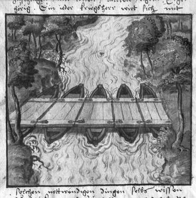 Båtbro, illustration från L
