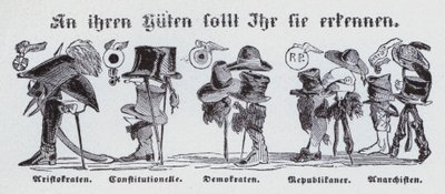 Vid deras hattar ska du känna dem (litho) av German School