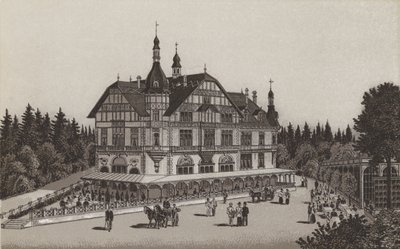 Café Jagerhaus (litho) av German School