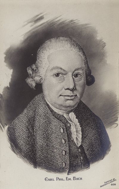 Carl Philipp Emanuel Bach, tysk klassisk musiker och kompositör (1714-1788) av German School