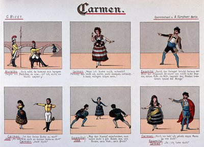 Carmen - 1800-talsbildserie av German School