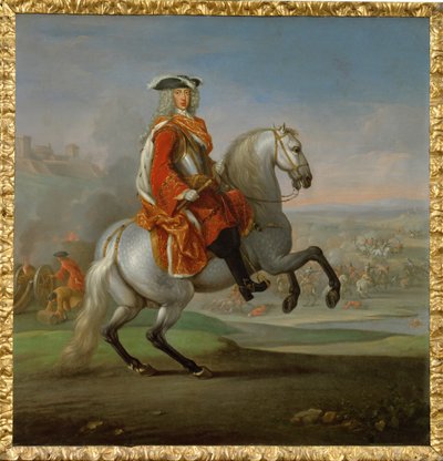 Karl, hertig av Lothringen, general och överbefälhavare för de kejserliga arméerna ... (olja på duk) av German School