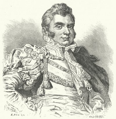 Charles Ferdinand, hertig av Berry (gravyr) av German School