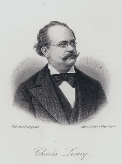 Charles Lecocq, fransk kompositör (gravyr) av German School