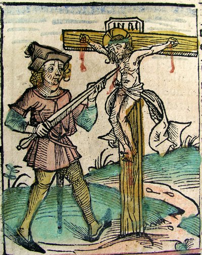Christ Recrucified, publicerad i Nuremberg Chronicle, 1493 av German School