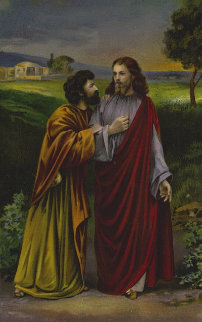 Kristus och Judas Iskariot av German School