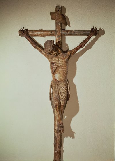 Kristus på korset, kallad Le Devot Christ, 1307 (trä) av German School