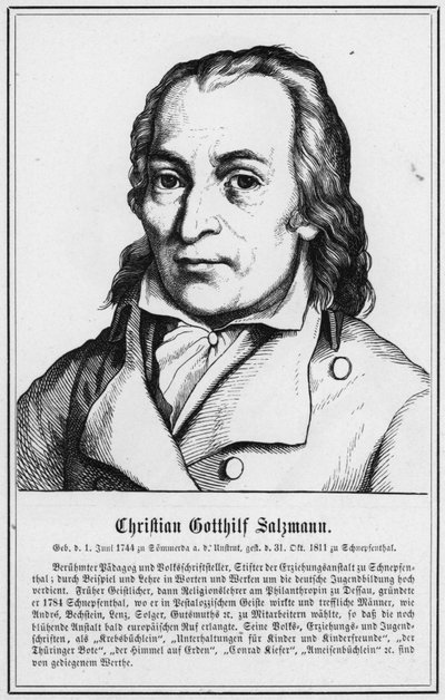Christian Gotthilf Salzmann (gravyr) av German School