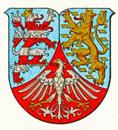 Hessen-Nassaus vapen, c.1898 av German School