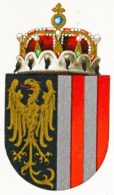 Oberösterreichs vapensköld, c.1898 av German School