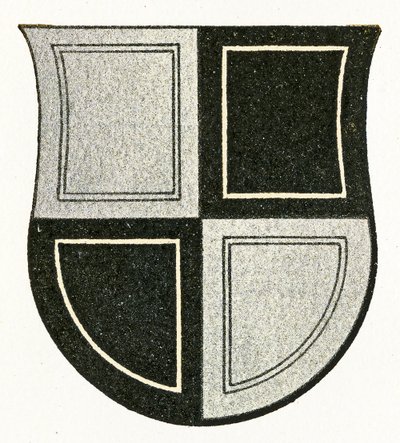 Zollerns (Hechingen) vapen, c.1898 av German School