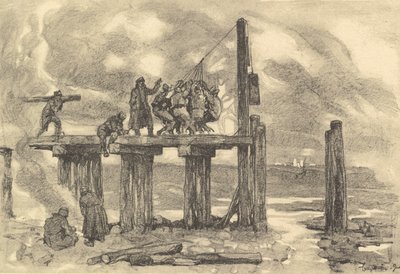 Bygger en bro över Putna av German School