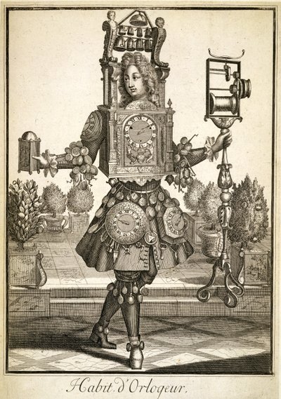 Kostym för en Clock Maker, pub. av Gerard Valck (16512-1726) c.1690 av German School