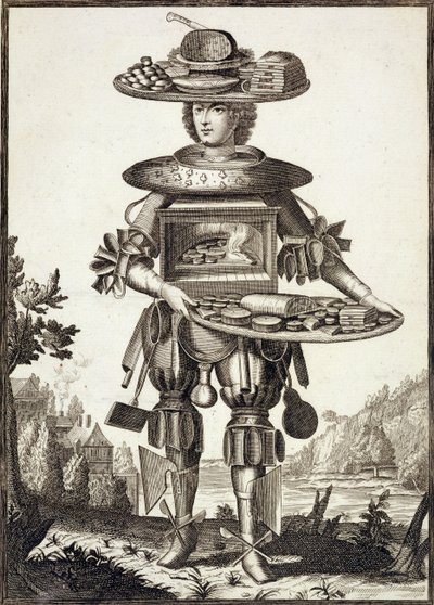 Kostym för en konditor, pub. av Gerard Valck (16512-1726) c.1690 av German School