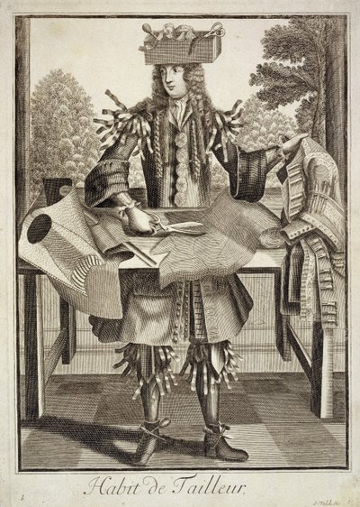 Kostym för en skräddare, pub. av Gerard Valck (16512-1726) c.1690 av German School
