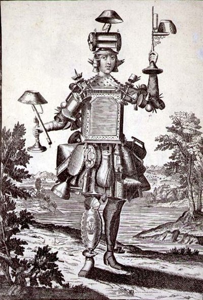 Kostym för en plåtslagare, pub. av Gerard Valck (1651/2-1726) c.1690 (gravyr) av German School