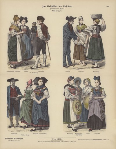 Kostymer från Alsace av German School