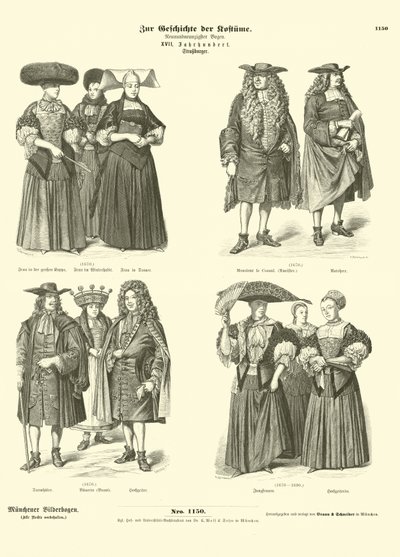 Strasbourgs dräkter, 1600-talet av German School