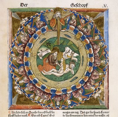 Evas skapelse, 1483 av German School