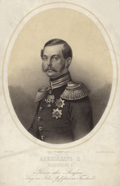 Tsar Alexander II av Ryssland av German School