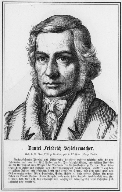 Daniel Friedrich Schleiermacher (gravyr) av German School