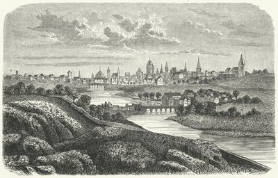 Dublin på 1600-talet (gravyr) av German School