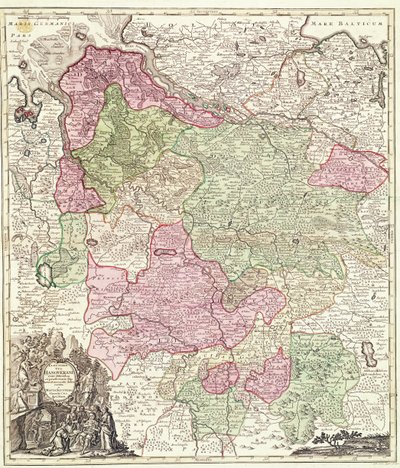 Electorate of Hannover (färggravyr) av German School