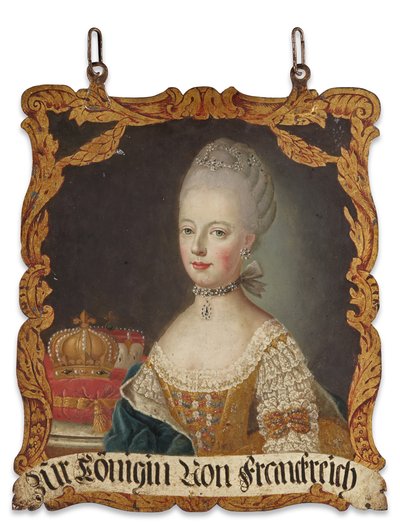 Sign Marie-Antoinette, efter 1774 (olja på metall) av German School