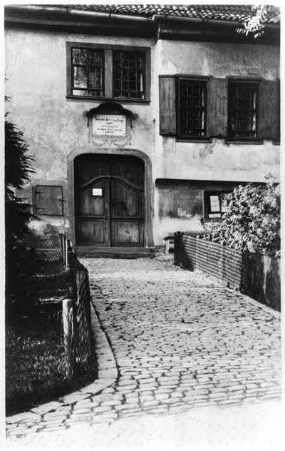 Entré till Johann Sebastian Bachs (1685-1750) hus av German School